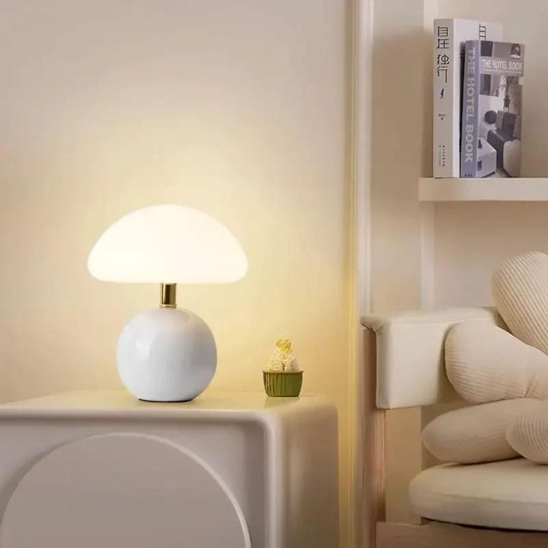 Loja Capricho Abajur - 0026 Luminária Abajur de Mesa Cogumelo
