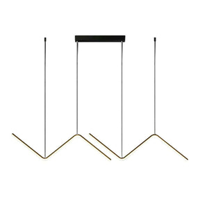 Loja Capricho Lustre - 0026 Lustre Pendente Minimalista Wave Line Led