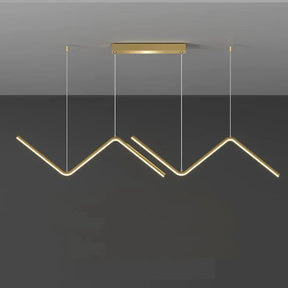 Loja Capricho Lustre - 0026 Lustre Pendente Minimalista Wave Line Led